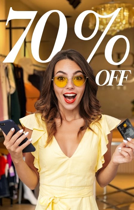 Até 70% OFF